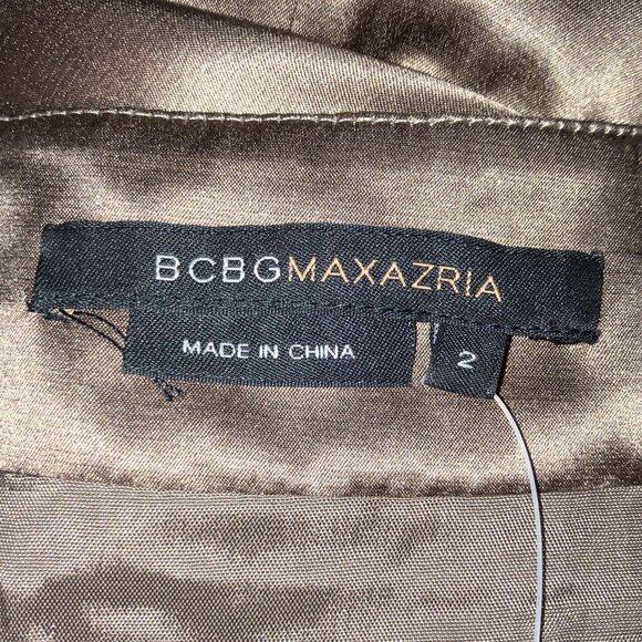 BCBGMaxAzria: NWT brown silk-blend skirt (size 2) - Picture 7 of 10